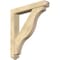 Ekena Millwork Funston Arts and Crafts Rough Sawn Bracket w/ Offset Brace, Douglas Fir, 6"W x 36"D x 40"H BKT0604X36X40FST03RDF - alternate 1